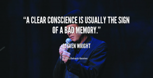 quote-Steven-Wright-a-clear-conscience-is-usually-the-sign-243484